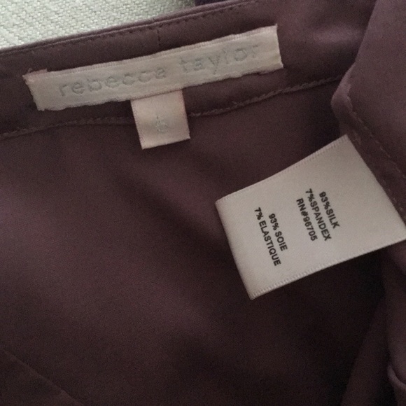 Rebecca Taylor lavender blouse - Picture 3 of 4